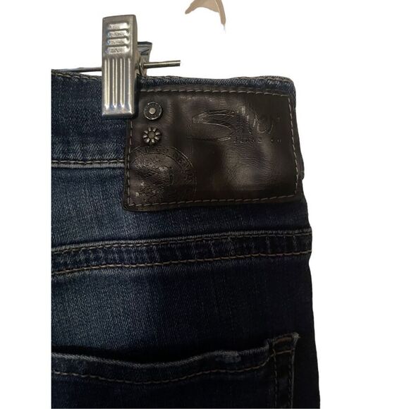 Silver Mens Blue Dark Indigo Wash Zac Relaxed Fit Straight Leg Jeans Size 31 - Picture 8 of 16